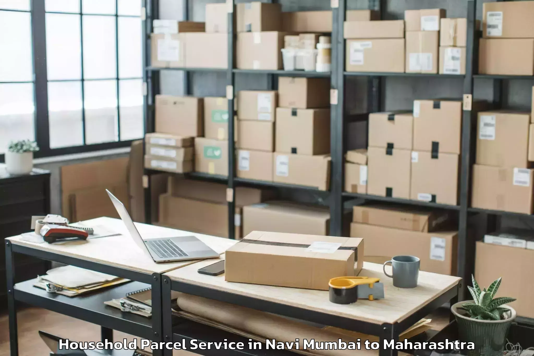 Top Navi Mumbai to Gangakher Household Parcel Available